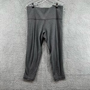 Athleta Salutation Stash Pocket II 7/8 Tight 1X Grey Tights leggings